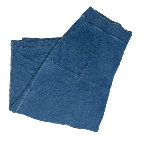 pure Jill INDIGO denim cropped bottoms Size L - Picture 2 of 9